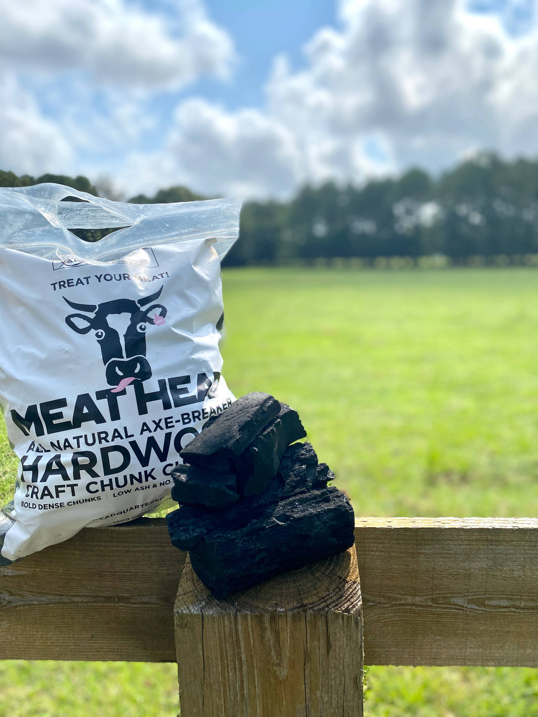Hardwood Craft Chunk Charcoal - One Time Use Bag