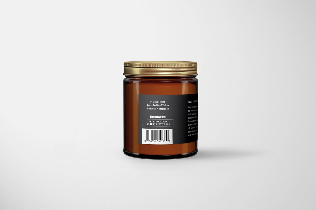 Grass-Fed Tallow Candle- Smokin' Oud