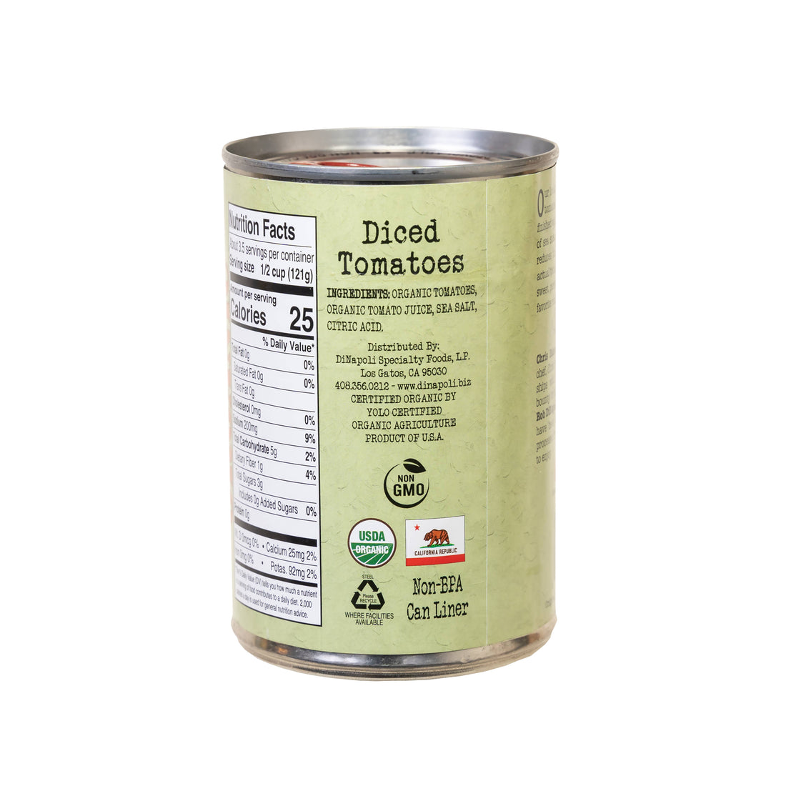 Bianco DiNapoli Organic  diced tomatoes 14.5 oz