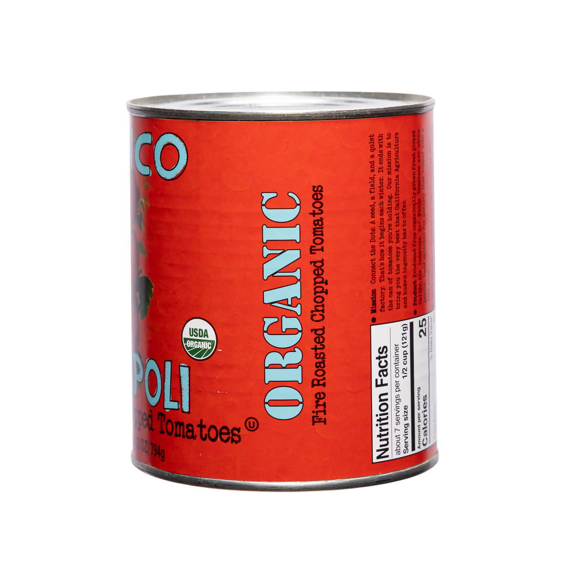 Bianco DiNapoli 28oz Organic Fire Roasted Chopped tom