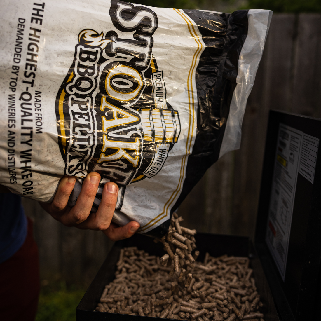 Stoaked BBQ Pellets for Smoker. Natural White Oak. 20lb Bag