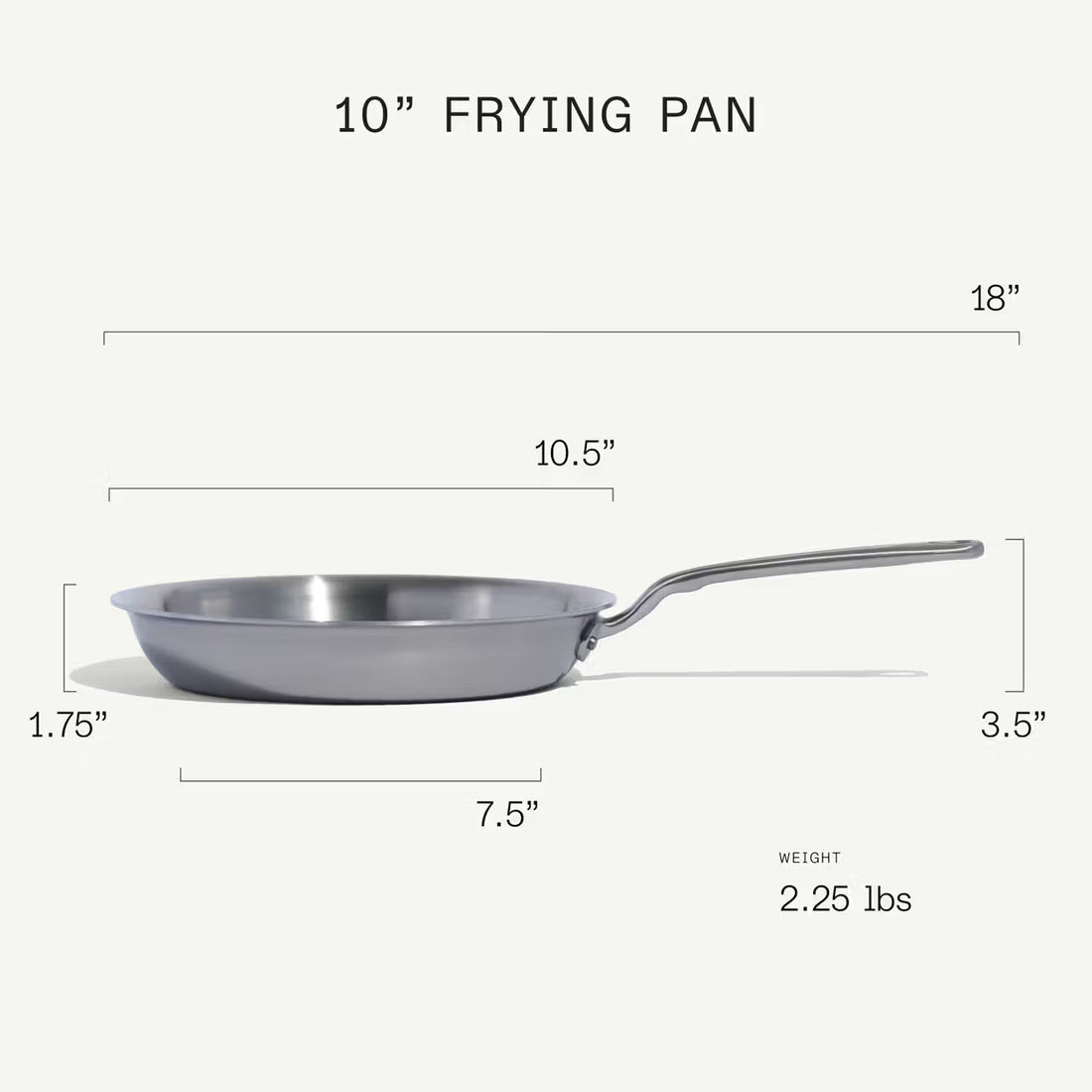 MADE IN 10' Stainless Clad Frying Pan