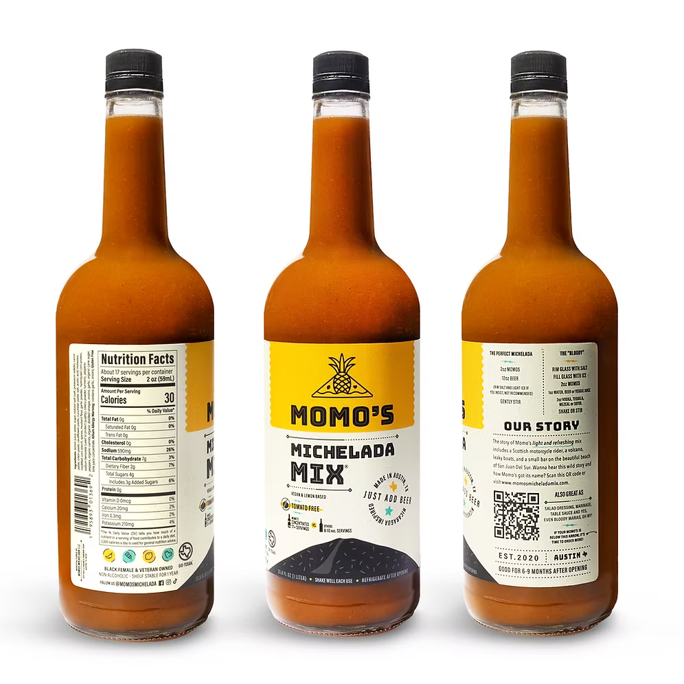 Momo's Michelada Mix, 1 Liter 17+ Servings