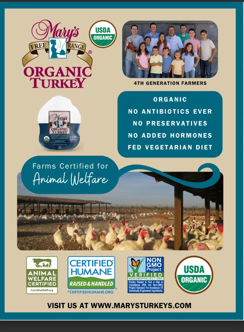 Whole Organic Turkey - Fresh - (PRE-ORDER)