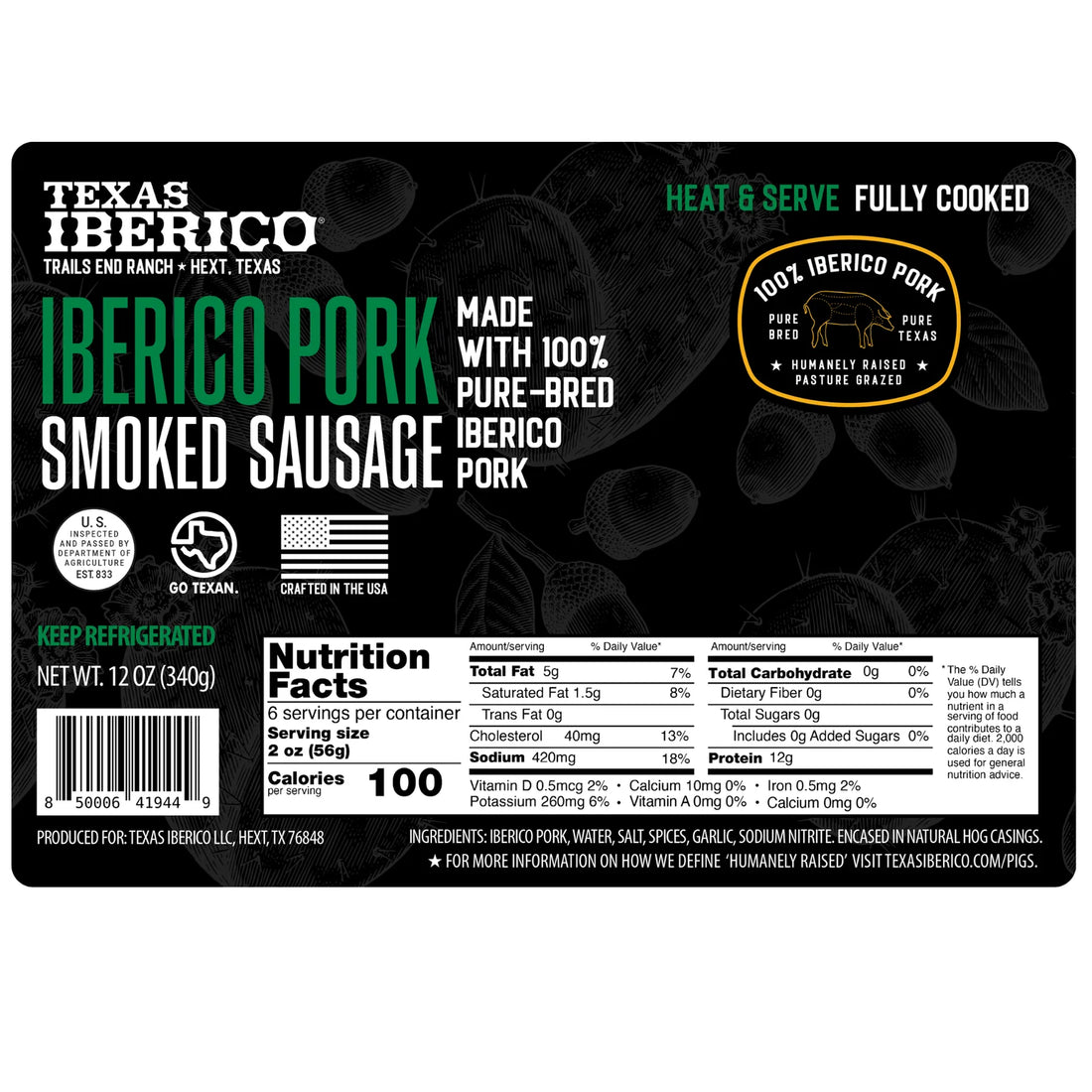 Texas Ibérico Smoked Sausage