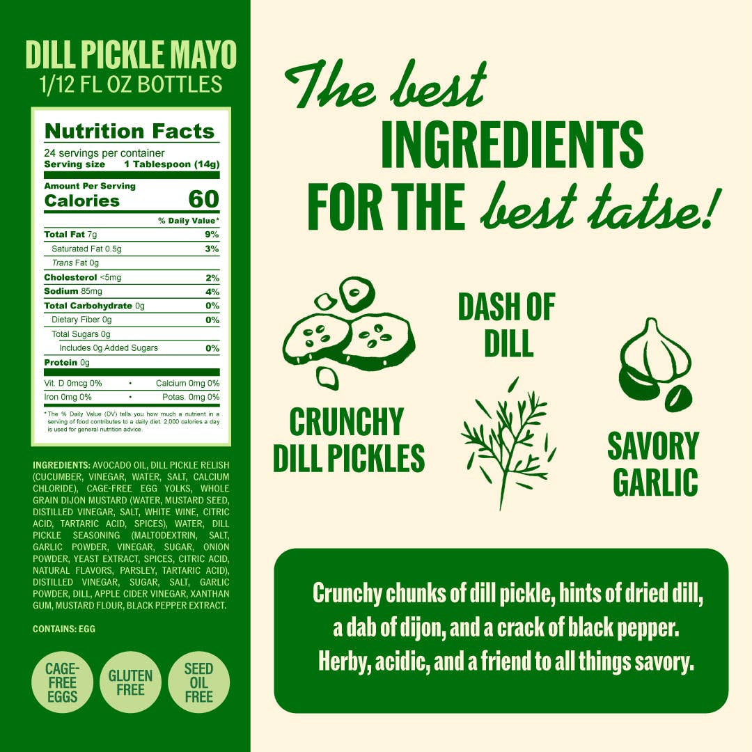 Dill Pickle Mayo - 6/12oz