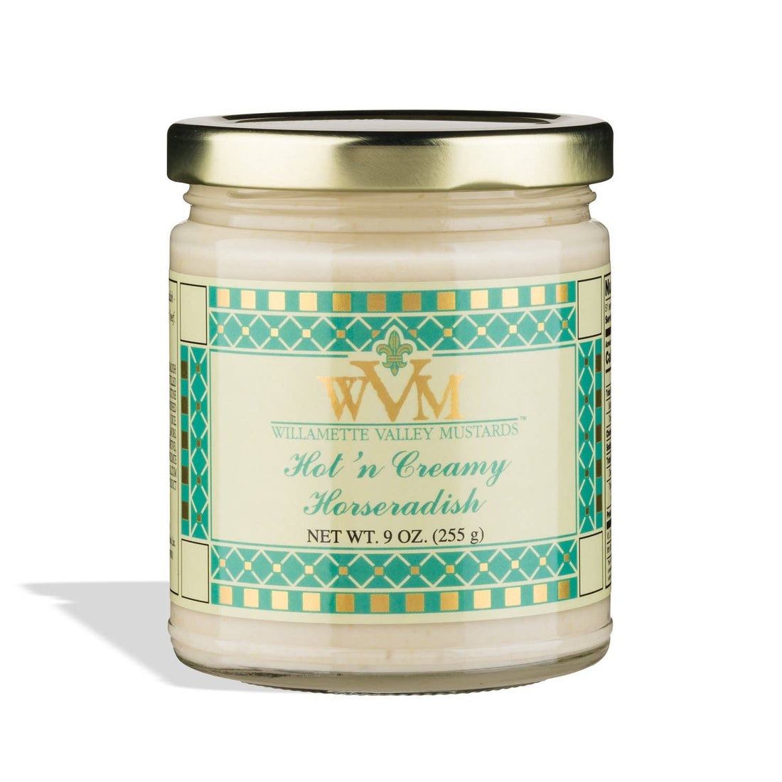Willamette Valley Hot n Creamy Horseradish 9oz glass jar