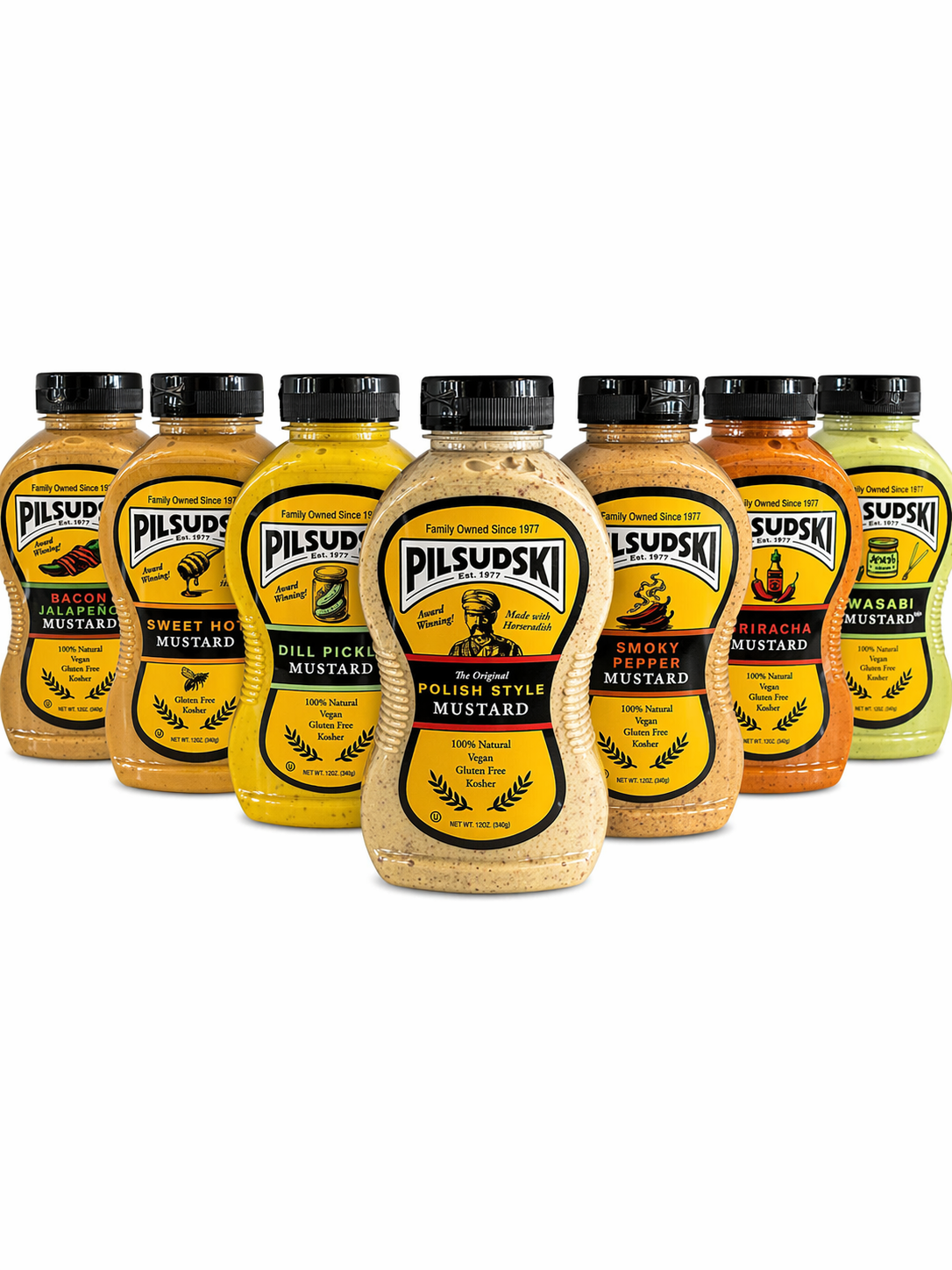 Variety Mustard Case 12/12 oz squeeze